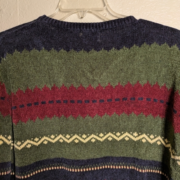 Carolina Colours Multicolor V-Neck Womans Sweater Size Xl Pre-owned - Picture 7 of 7